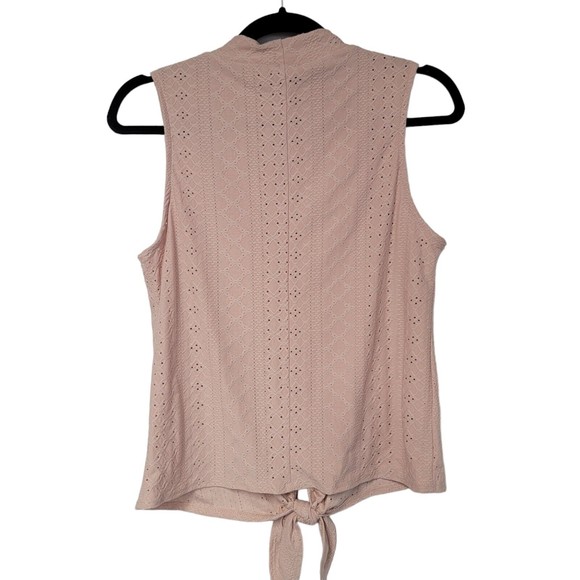 Anthropologie W5 Boho Pink Eyelet Tank Top Women's Size M - Picture 2 of 4